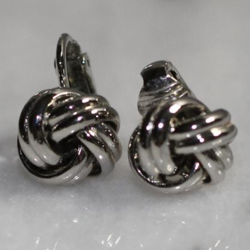 Silver Round Earrings